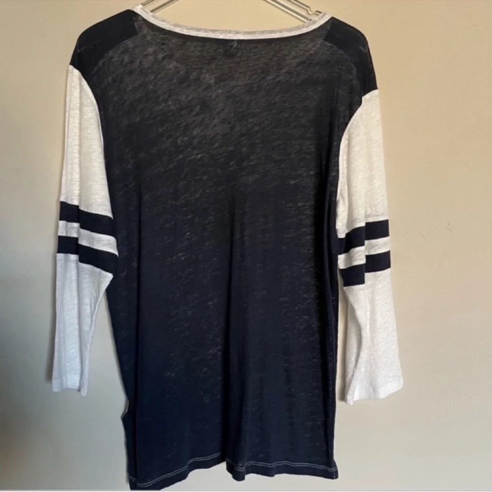 J. Crew Baseball Tee Linen s M - Picture 4 of 4